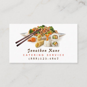 Tarjeta De Visita Servicio de Chef de Diseño de Placas Alimenticias