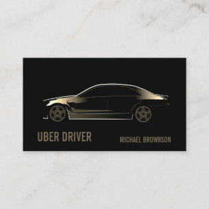 Tarjeta De Visita Servicio de chófer de automóvil de lujo para condu