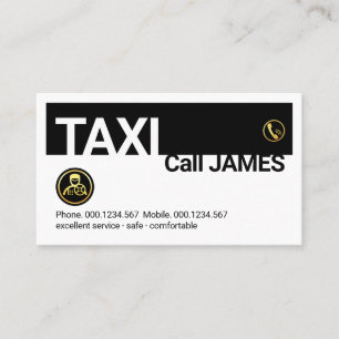 Tarjeta De Visita Servicio de Chofer de Taxi Conductor de Coche
