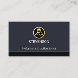 Tarjeta De Visita Servicio de Chofer Minimalista Simple