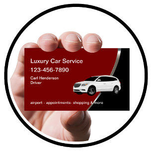 Tarjeta De Visita Servicio de coche Classy Taxi