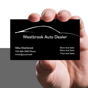 Tarjeta De Visita Servicio de Compra de Autos Moderno y Elegante