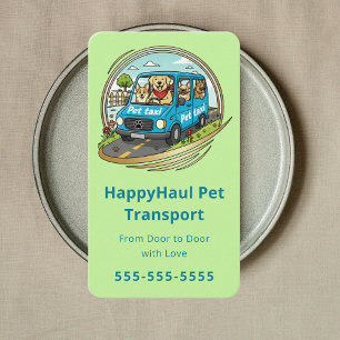 Tarjeta De Visita Servicio de Concierge de Viajes para Mascotas de P