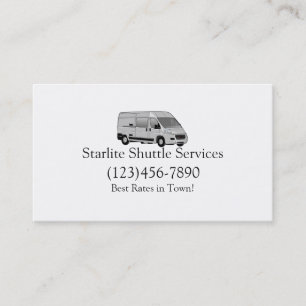 Tarjeta De Visita Servicio de conducción del conductor del Shuttle