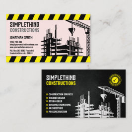 Tarjeta De Visita Servicio de Construcción, Arquitectura, Renovación