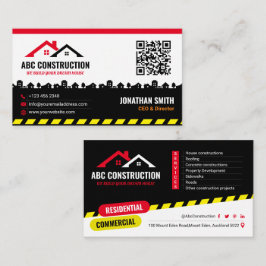 Tarjeta De Visita Servicio de Construcción, Edificio de la Casa, Ren