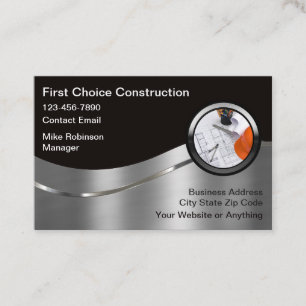 Tarjeta De Visita Servicio de construcción moderna más cool