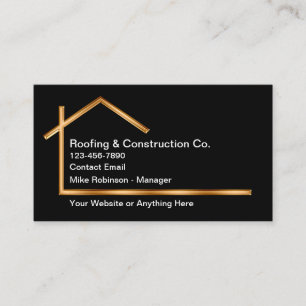Tarjeta De Visita Servicio de construcción y techado Classy