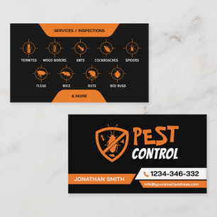 Tarjeta De Visita Servicio de control de plagas