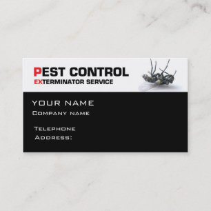 Tarjeta De Visita Servicio de control de plagas