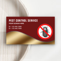 Servicio de control de plagas de oro rojo oscuro