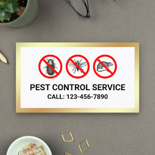 Tarjeta De Visita Servicio de Control de Plagas para Eliminación de