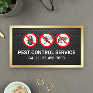 Tarjeta De Visita Servicio de Control de Plagas para Eliminación de