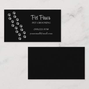 Tarjeta De Visita Servicio de crecimiento de Mascota de patrones de