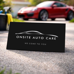 Tarjeta De Visita Servicio de cuidado de automóviles móvil