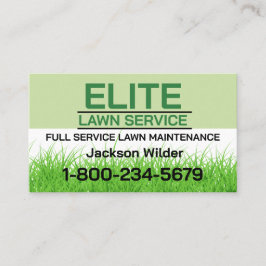 Tarjeta De Visita Servicio de cuidado de césped