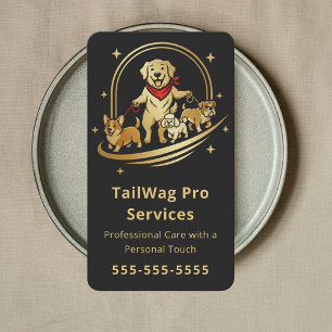 Tarjeta De Visita Servicio de cuidado de mascotas de alta calidad pa