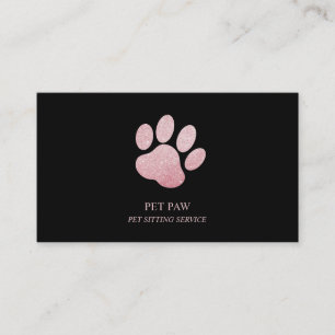 Tarjeta De Visita Servicio de cuidado de mascotas Peluquería de pata