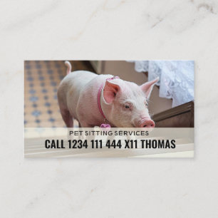 Tarjeta De Visita Servicio de cuidador de mascotas