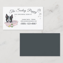 Tarjeta De Visita Servicio de cultivo de bath de perro