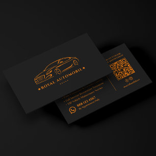 Tarjeta De Visita Servicio de Detallado para Concesionarios de Coche
