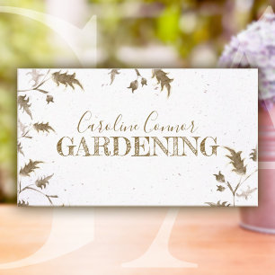 Tarjeta De Visita Servicio De Diseño E Instalación De Jardín persona