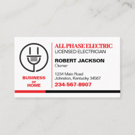 Tarjeta De Visita Servicio de electricista