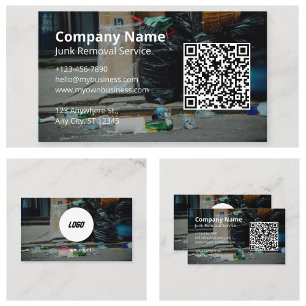 Tarjeta De Visita Servicio de Eliminación de Basura