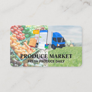 Tarjeta De Visita Servicio de entrega de alimentos Transporte