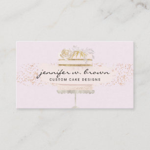 Tarjeta De Visita Servicio de entrega de pastel de boda