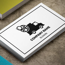 Tarjeta De Visita Servicio de entrega profesional moderno en blanco 