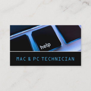Tarjeta De Visita Servicio de equipo técnico de reparación de comp