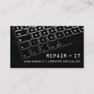 Tarjeta De Visita Servicio de equipo técnico de reparación de comp