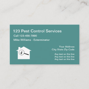 Tarjeta De Visita Servicio de exterminio de control de plagas
