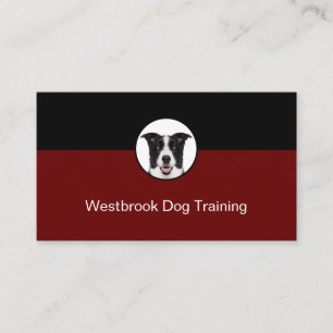 Tarjeta De Visita Servicio de formación profesional de perros moder