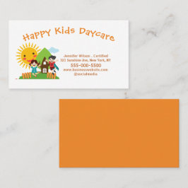 Tarjeta De Visita Servicio de guarderías infantiles