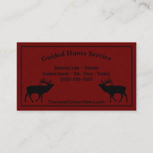 Tarjeta De Visita Servicio de guía de caza al aire libre