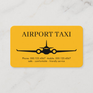 Tarjeta De Visita Servicio de impuestos del aeropuerto de avión amar