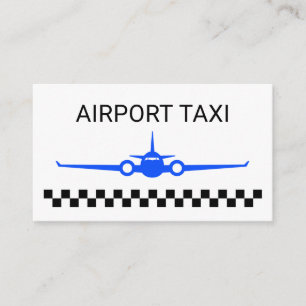 Tarjeta De Visita Servicio de Impuestos del Aeropuerto de Avión Azul