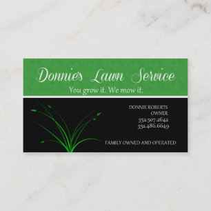 Tarjeta De Visita Servicio de jardín de Donnie