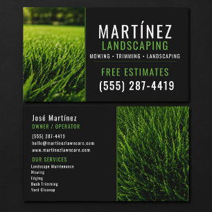 Tarjeta De Visita Servicio de jardinería