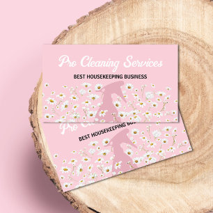 Tarjeta De Visita Servicio de jardinería con botella de spray Pink D