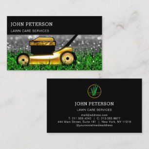 Tarjeta De Visita Servicio de jardinería de jardín de césped Land