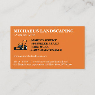 Tarjeta De Visita Servicio de Jardinería Paisajismo