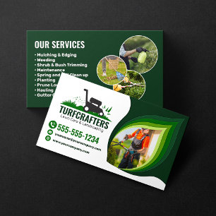 Tarjeta De Visita Servicio de jardinería y paisajismo de césped mode