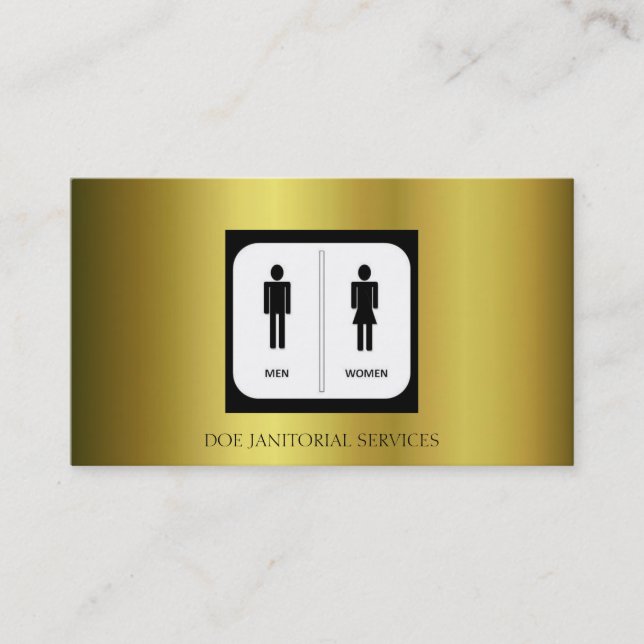 Tarjeta De Visita Servicio de la criada del guardián del portero (Anverso)