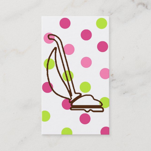 Tarjeta De Visita Servicio de la limpieza (Anverso)