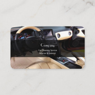 Tarjeta De Visita Servicio de la limpieza del coche