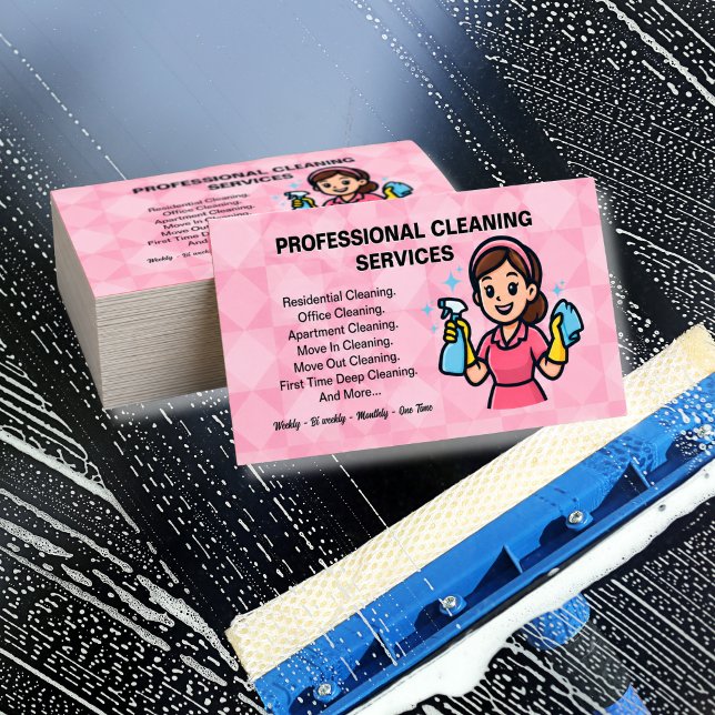 Tarjeta De Visita Servicio de Limpieza Casa Patrón (Subido por el creador)