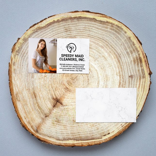 Tarjeta De Visita Servicio de limpieza | Cepa de limpieza para mujer (Subido por el creador)